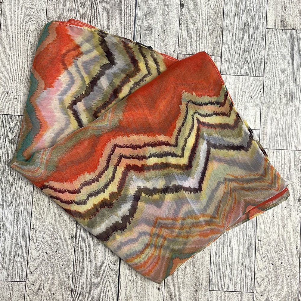 2 Chic Fall Sheer Scarf NWOT - Picture 5 of 5